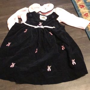 Rare editions ballerina dress set corduroy